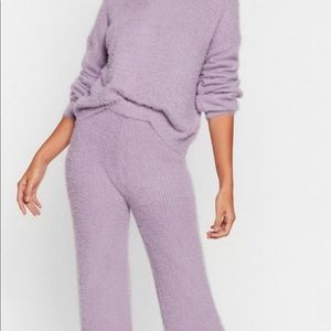 Nasty Gal fuzzy lounge set